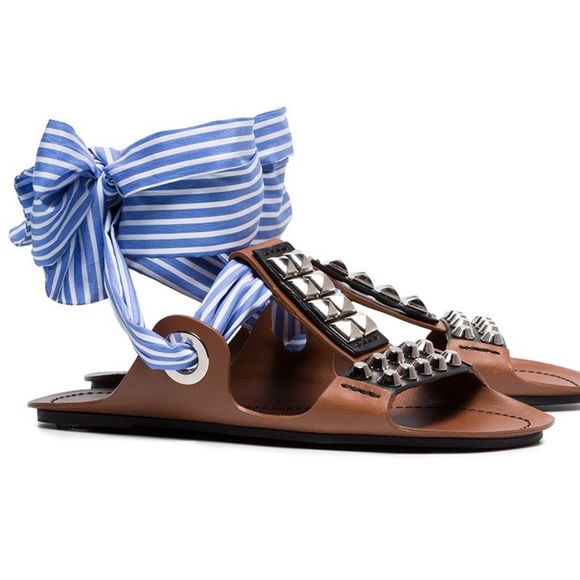 Prada Shoes - Authentic Prada Studded Sandals